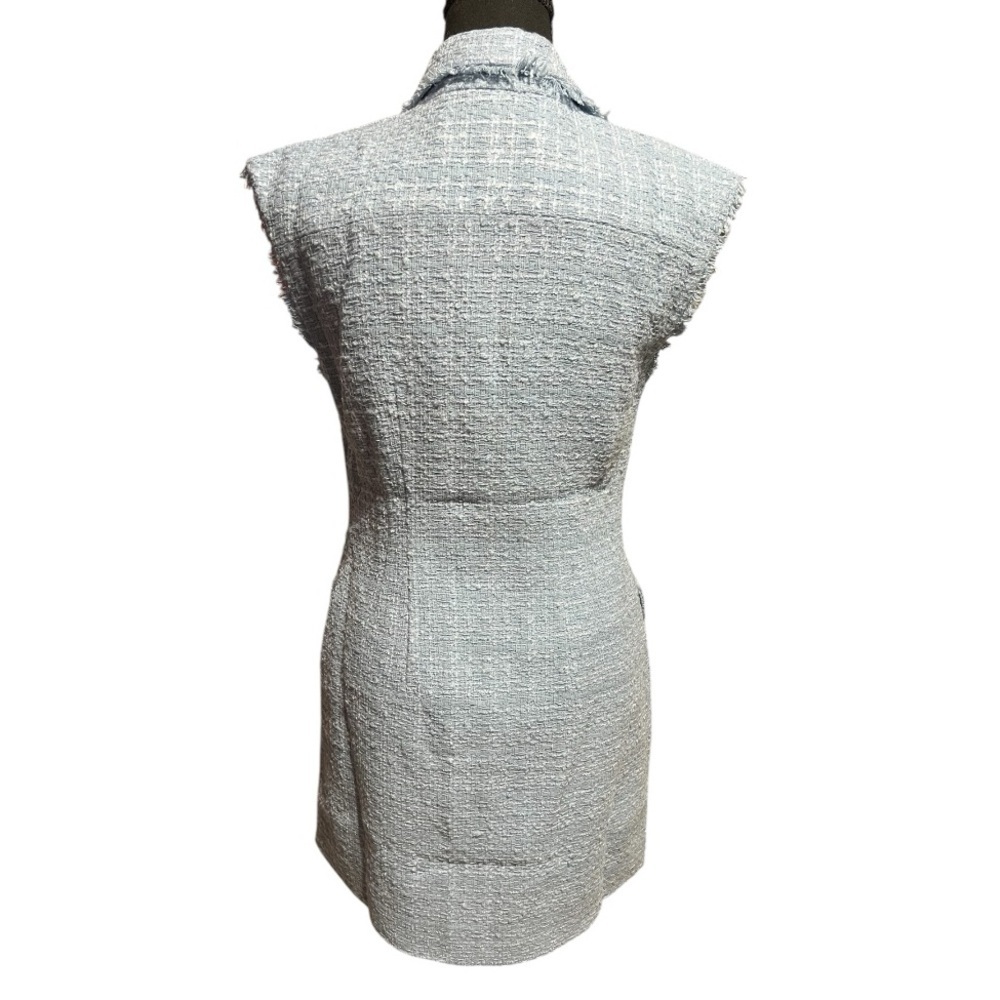 Maeve Anthropologie Blue Tweed Sleeveless Blazer Dress (NWOT) 🔥 - Picture 3 of 6
